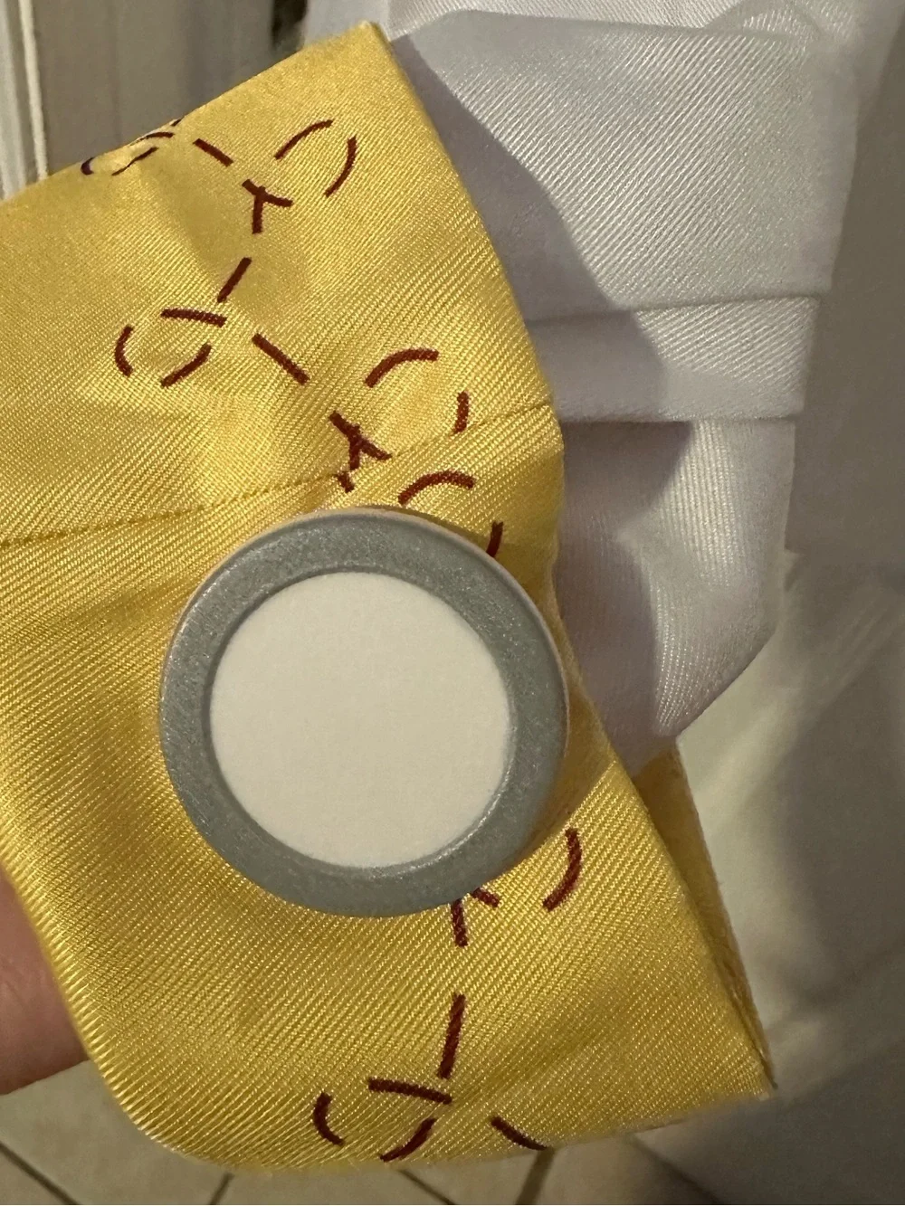 Jessie Inspired White and Yellow Western-Style Button Shirt
